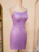 Elegant Spaghetti Straps Mermaid Short Homecoming Dresses Online, HD0723