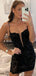 Sparkly Spaghetti Straps Mermaid Short Homecoming Dresses Online, HD0724