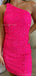 Sparkly One Shoulder Sleeveless Sequins Mermaid Short Homecoming Dresses Online, HD0742