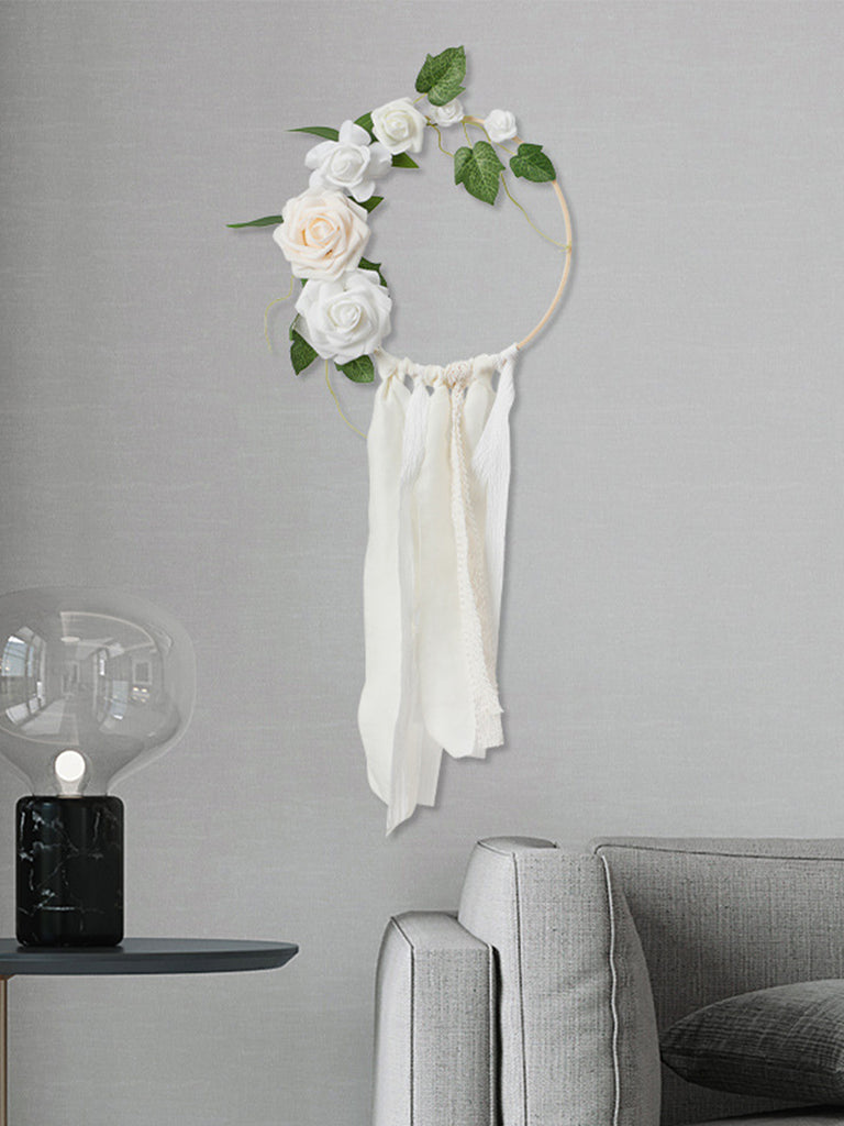 New Gardening Decoration Ring Flower Creative Hand Holding Flower Wall Hanging Flower, CF4043