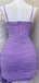Elegant Spaghetti Straps Mermaid Illusion Short Jersey Homecoming Dresses Online, HD0680