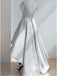 Elegant Off the Shoulder Applique Satin White Homecoming Dresses Online, HD0601