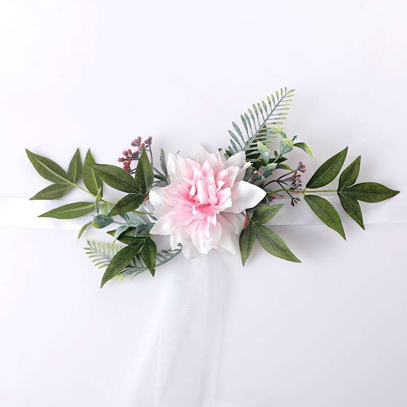 New Creative Style Hotel Wedding Decoration Chair Back Flower Mori  Outdoor Flower, CF17026