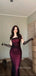 Sexy Spaghetti Straps Square Black Tulle & Red Long Mermaid Prom Dress , Evening Dress, BG810