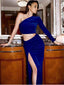 New Arrival One Long Sleeve Long Prom Dresses with Side Slit, OL001