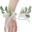 Mori Wrist Flower Wedding Corsage Creative Fresh White Wrist Flower, CG6658