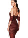 Sexy Off the Shoulder Sweetheart Mermaid Tulle Long Prom Dresses with Side Slit, OL983
