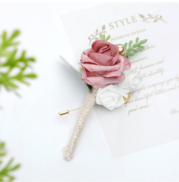 Men Boutonniere Fashion Banquet Male Groom Best Man Antler Brooch, CG6693