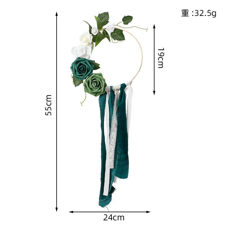 New Gardening Decoration Ring Flower Creative Hand Holding Flower Wall Hanging Flower, CF4043