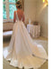 Elegant Scoop Satin Wedding Dress, WD0508