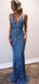 Sexy Sequin Mermaid Spaghetti Straps Long Backless Evening Party Formal Prom Dress,CB0001