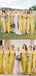 New Arrival Yellow Mermaid Bridesmaid Dress, Sleeveless Charming Sheath Bridesmaid Dress,DB10341