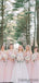 V-neck Chiffon A-line Floor Length Bridesmaid Dresses.DB10209