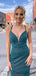 Sexy V-neck Sequin Mermaid Long Prom Dresses. DB10281