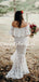 Simple Straight Mermaid Tulle Lace Long Wedding Dresses.DB10785