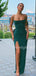New Arrival Spaghetti Strap Side Slit Fashion Prom Dresses Evening Dresses.DB10500