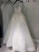 Sparkly Backless V-neck A-line Long Prom Dress, DB10879