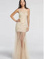 Sparkly Illusion Tulle Sleeveless Prom Dress, DB10997