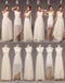 Cheap Mismatched Pretty Summer Beach Chiffon Long Different Styles A-Line Hi Low Bridesmaid Dresses, WG118