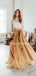 Affordable Two-piece Simple Chiffon Lace Long Sleeve Long Wedding Dresses, DB10687