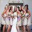 Sparkly Sequin Sweetheart Strapless Shinning Knee-Length Cheap Short Bridesmaid Dresses fpr Wedding Party, WG139