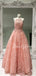 Charming Tulle Lace A-line Long Prom Dresses Evening Dresses.DB10603
