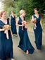 New Arrival Sexy V-neck Zipper Up Long Bridesmaid Dresses.DB10589