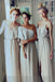 Simple Elegant Country Summer Mismatched Different Styles Column Cheap Long Bridesmaid Dresses, WG198
