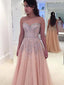 Two Piece Beaded Sweetheart Strapless Tulle Gorgeous Prom Dresses DB1058