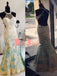 Elegant White And Blue Lace Gorgeous Beading Halter Criss-Cross Back Mermaid Long Prom Gown Dresses. DB1036