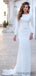Mermaid Scoop Neck Long Sleeve Long Prom Dresses With Train.DB10202