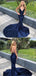 Mermaid V-neck Open Back Long Prom Dresses Evening Dresses.DB10319
