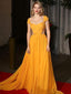 Charming  A-line Chiffon Long Prom Dresses Evening Dresses.DB10607