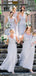 Elegant V-neck A-line Sequin Tulle Floor Length Long Bridesmaid Dresses.DB10228