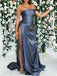 Sexy Straight Side Slit A-line Zipper Up Long Evening Dresses Prom Dresses.DB10512