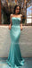 Charming Spaghetti Strap Mermaid Satin Fashion Prom Dresses Evening Dresses.DB10493