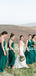 Charming Sweetheart Spaghetti Strap Simple Tulle Long Bridesmaid Dresses.DB10762