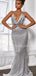 Sexy V-Neck Sequin Mermaid Long Prom Dresses Evening Dresses.DB10503