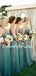 Charming V-neck Sleeveless Floor-length Tulle Long Bridesmaid Dresses.DB10749