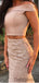 Mermaid  Lace Two Piece Long Prom Dresses. DB10274