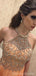 Charming Halter Chiffon Floor Length Long Prom Dresses Evening Dresses.DB10363