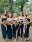 New Arrival Spaghetti Strap Long Side Slit Bridesmaid Dresses.DB10343