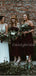 Charming Straight Chiffon Tulle  A-line Long Bridesmaid Dresses.DB10524