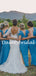 Simple Mermaid V-neck Sexy Long Bridesmaid Dresses.DB10763
