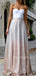 Charming Sweetheart Sequin A-line Long Evening Prom Dresses.DB10394