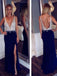 Long Custom Deep V-neck Open Back Side Slit Fashion Newest Sexy Charming Prom Dress,PD0088