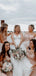 Charming Asymmetric Tulle With Appliques Long Bridesmaid Dresses.DB10652