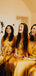 Simple V-neck High-low Charming Sleeveless Evening Dresses Bridesmaid Dresses.DB10720