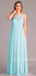 New Arrival Scoop Neck Floor Length Long Chiffon Bridesmaid Dresses.DB10386