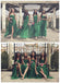 Cheap Charming Split Side Straight  Across Green Chiffon Pleating Long Wedding Guest Bridesmaid Dresses, WG57